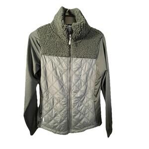 Straight Down Hybrid Fleece Jacket Women's Black Golf Sz M